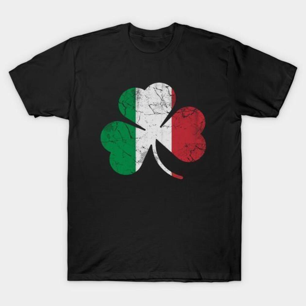 Italian Italia Shamrock Flag St Patricks Day Tshirt